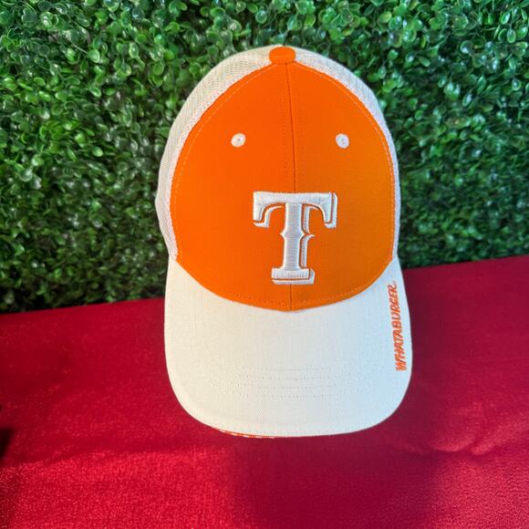 Texas Whataburger Great Taste Trucker Adult Cap Hat Rare Orange White - Picture 3 of 8
